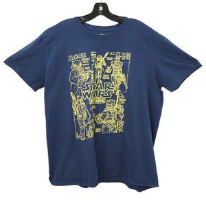 Funko Star Wars Bounty Smugglers Hunters Tee T Shirt Mens Size XL Crewneck Blue